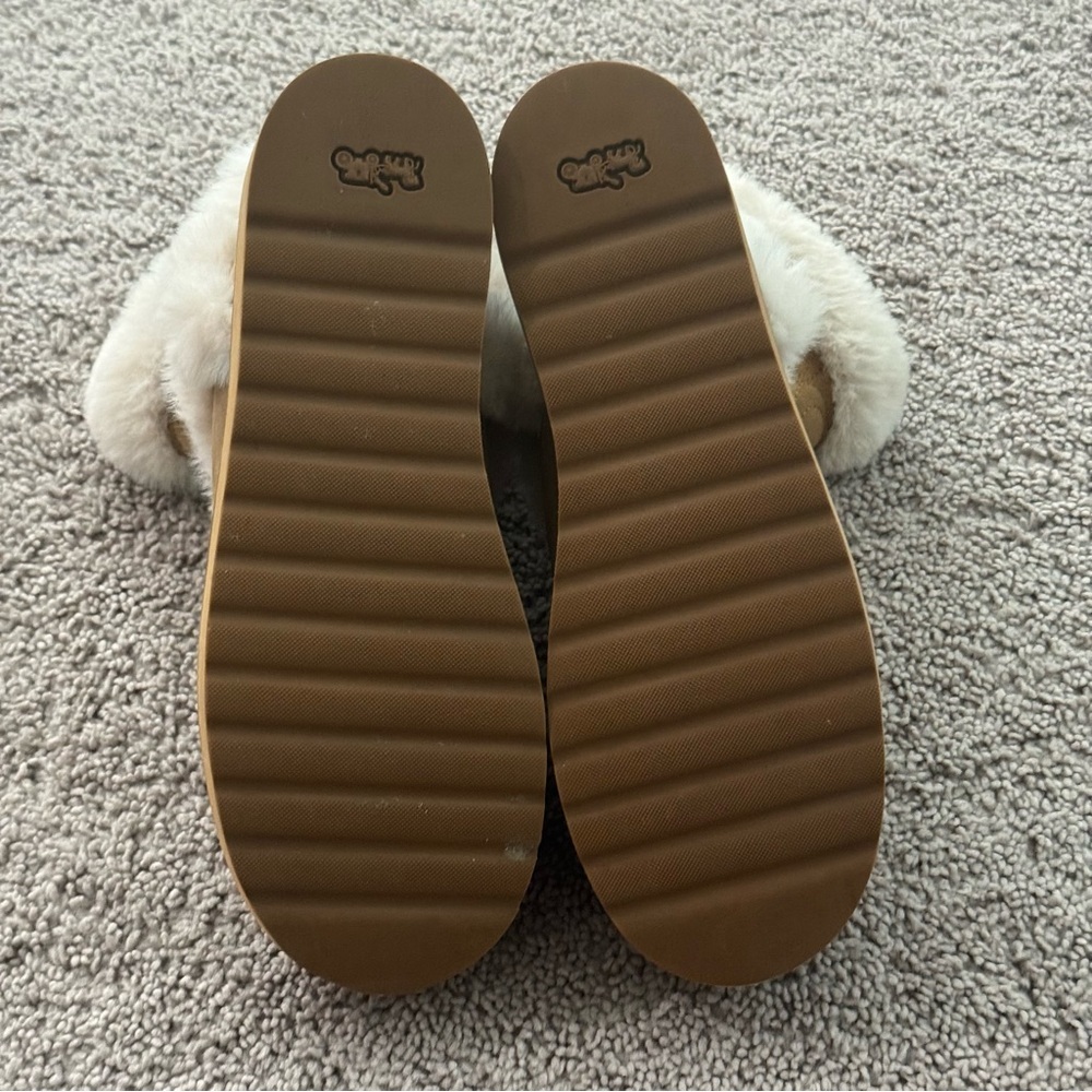 COACH IZZIE Boots Size‎ 9 Signature Midcalf Suede Faux Fur FG4597 - Picture 3 of 15